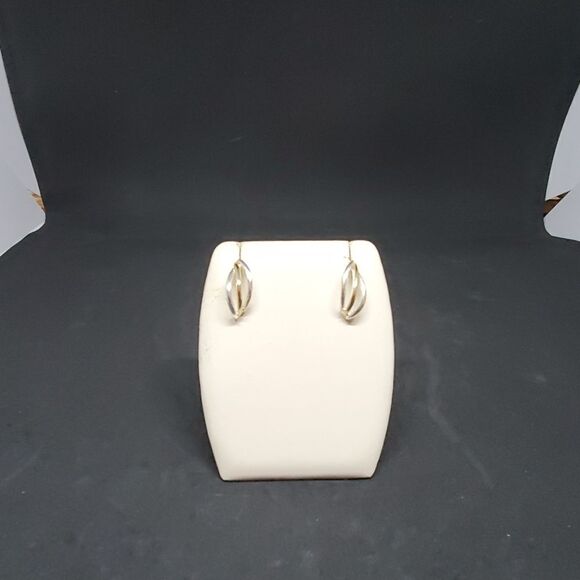 Silver Tone & Gold Tone Earrings - Picture 2 of 3